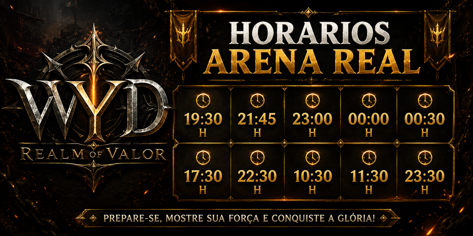 HORARIOS ARENA REAL